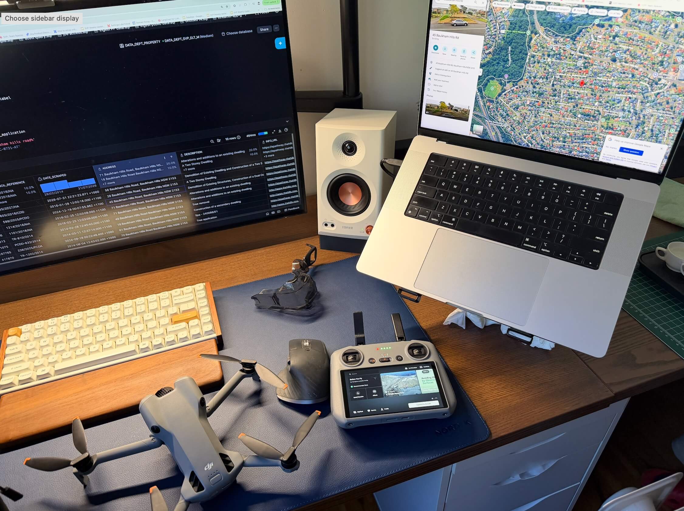 Drone and workstation used for Ground Signal field verification